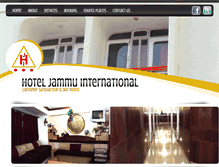 Tablet Screenshot of hoteljammuinternational.com